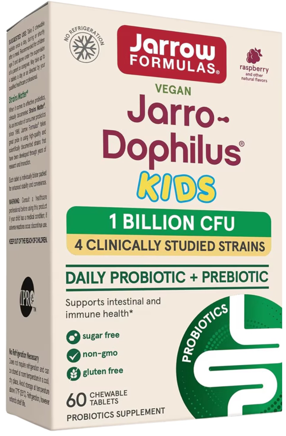 Jarro-Dophilus Kids 1 Billion, 60 comprimate masticabile, Jarrow Formulas