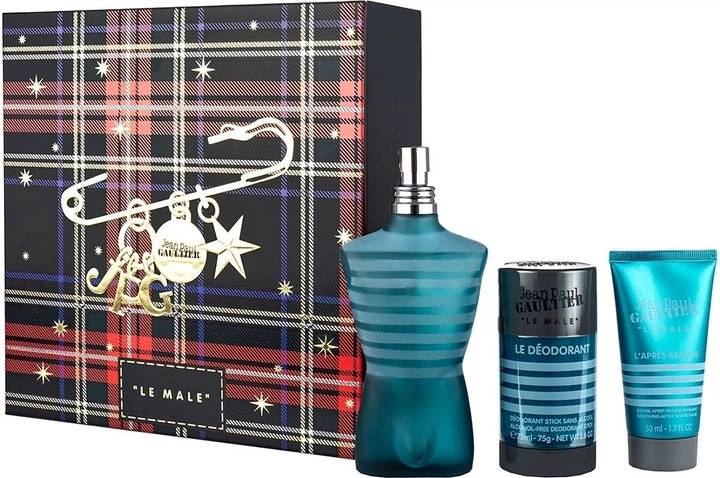 Jean Paul Gaultier Set Le Male - Apă de toaletă, Aftershave și Roll-on, 125 + 50 + 75 ml