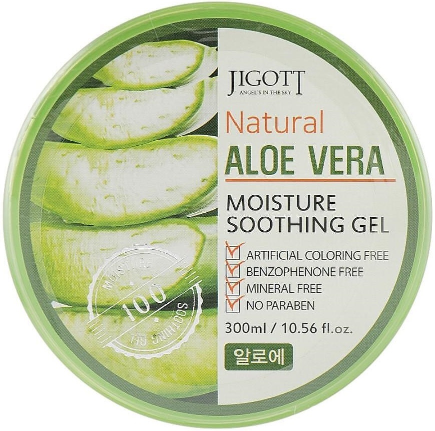 Jigott Natural Gel pentru față și corp Aloe Vera, 300 ml