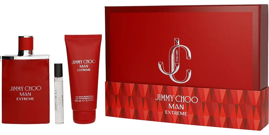 Jimmy Choo Set Man Extreme - Apă de parfum, 100 și 7.5 ml + Gel de duș, 100 ml