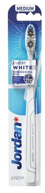 Jordan Expert White Periuță de dinți pentru albire, Medium, sortiment