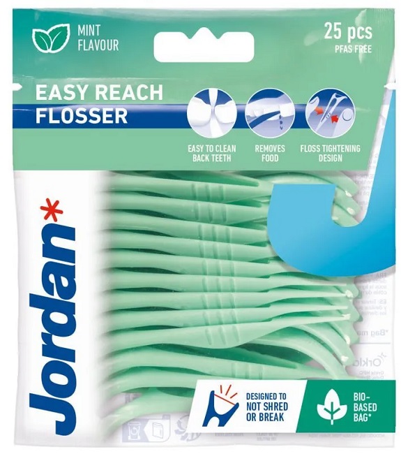Jordan Ață dentară cu băț Easy Reach Flosser, 25 buc