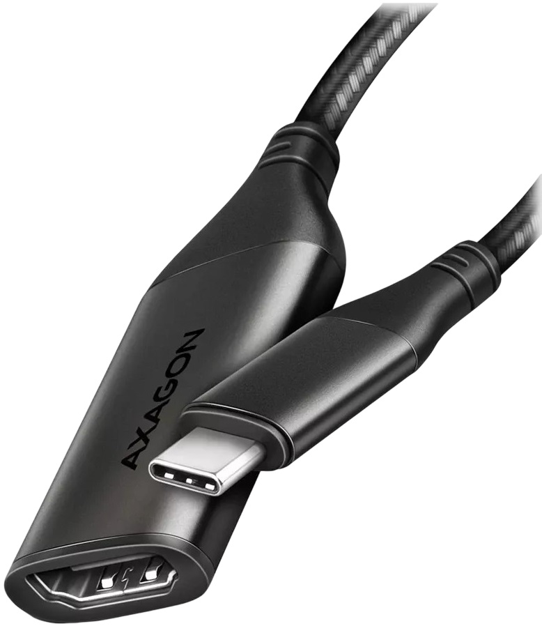 Cablu AXAGON - RVC-HI2M, USB-C/HDMI 4K/60Hz, 0.25 m, negru