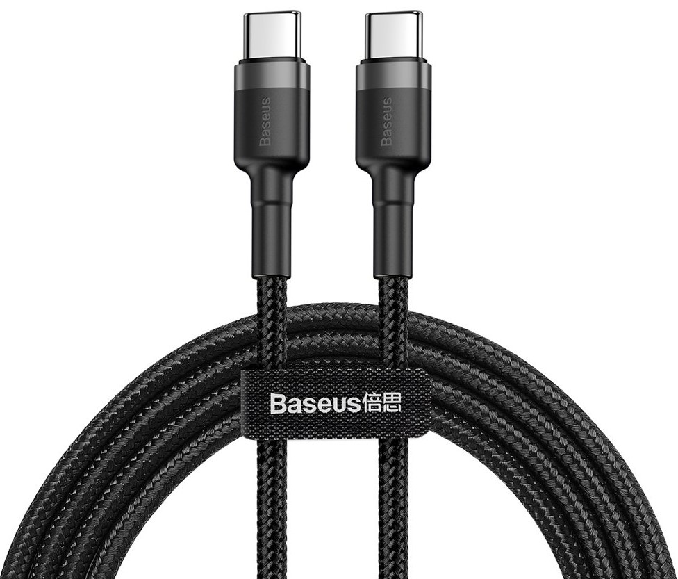 Cablu Baseus - Cafule CATKLF-HG1, USB-C/USB-C, 2 m, negru