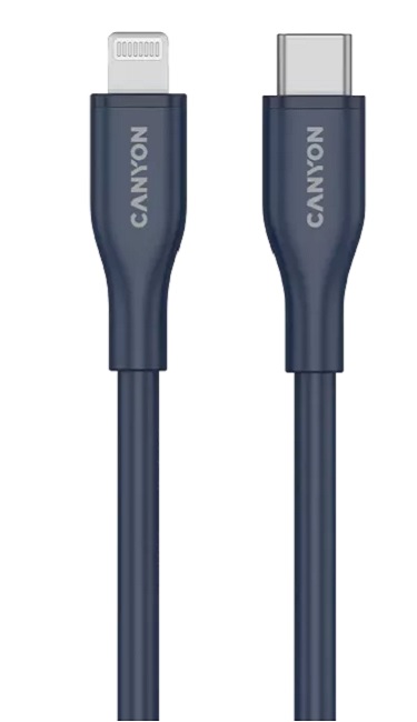 Cablu Canyon - CLNM60 C-L, USB-C/Lightning, 1 m, negru
