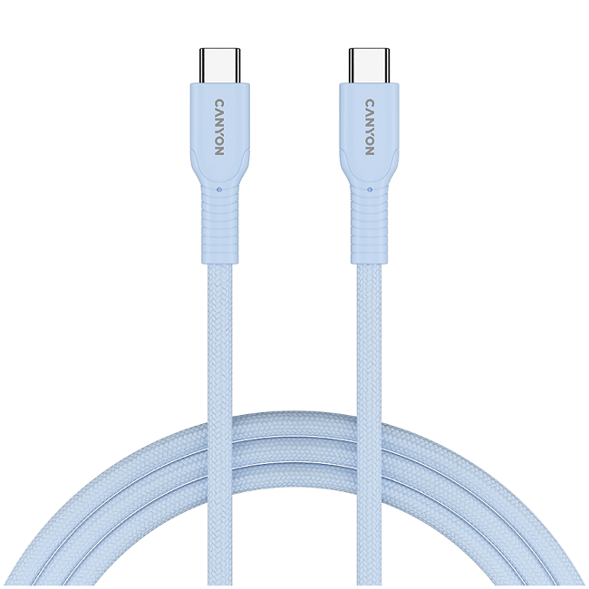 Cablu Canyon - OnWire 60CL, USB-C/USB-C, 1 m, albastru