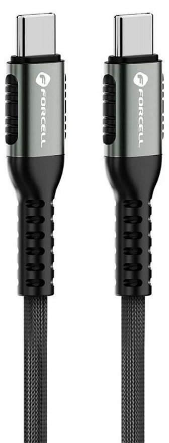 Cablu forcell - f-energy c263, usb-c/usb-c, 240w, 1.2 m, negru