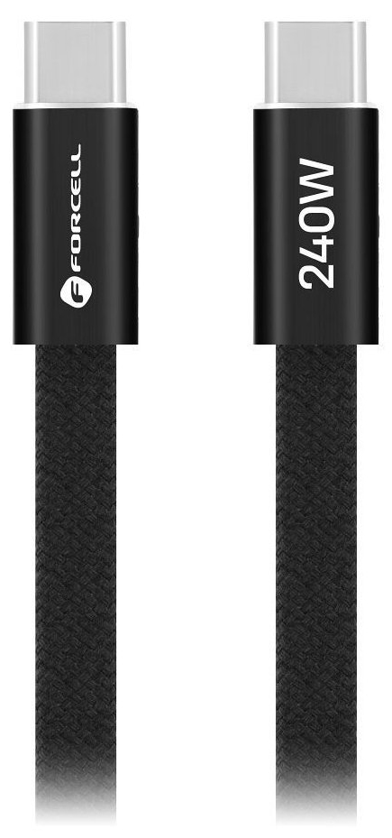 Cablu forcell - f-energy, usb-c/usb-c, 240w, 5a, 1.2 m, negru