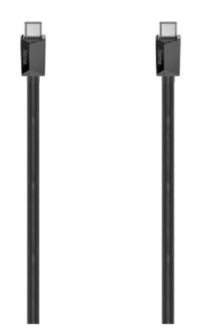 Cablu Hama - 200629, USB-C/USB-C, 0.75 m, negru