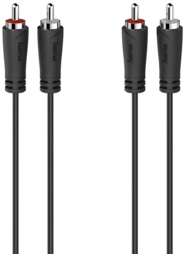 Cablu Hama - 2x RCA/2x RCA, 1,5 m, negru