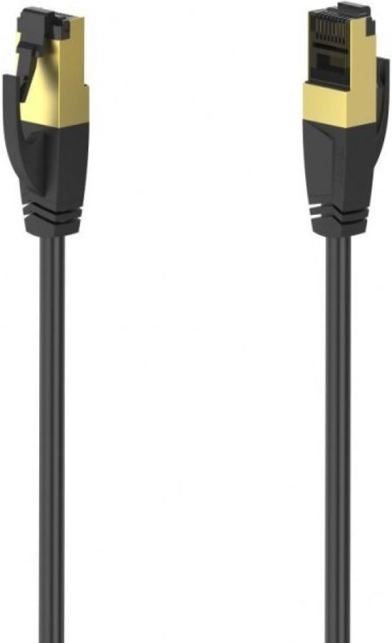 Cablu de rețea  hama CAT 8 S/FTP, 5m,protejat , 40Gbit/s, negru ,blister
