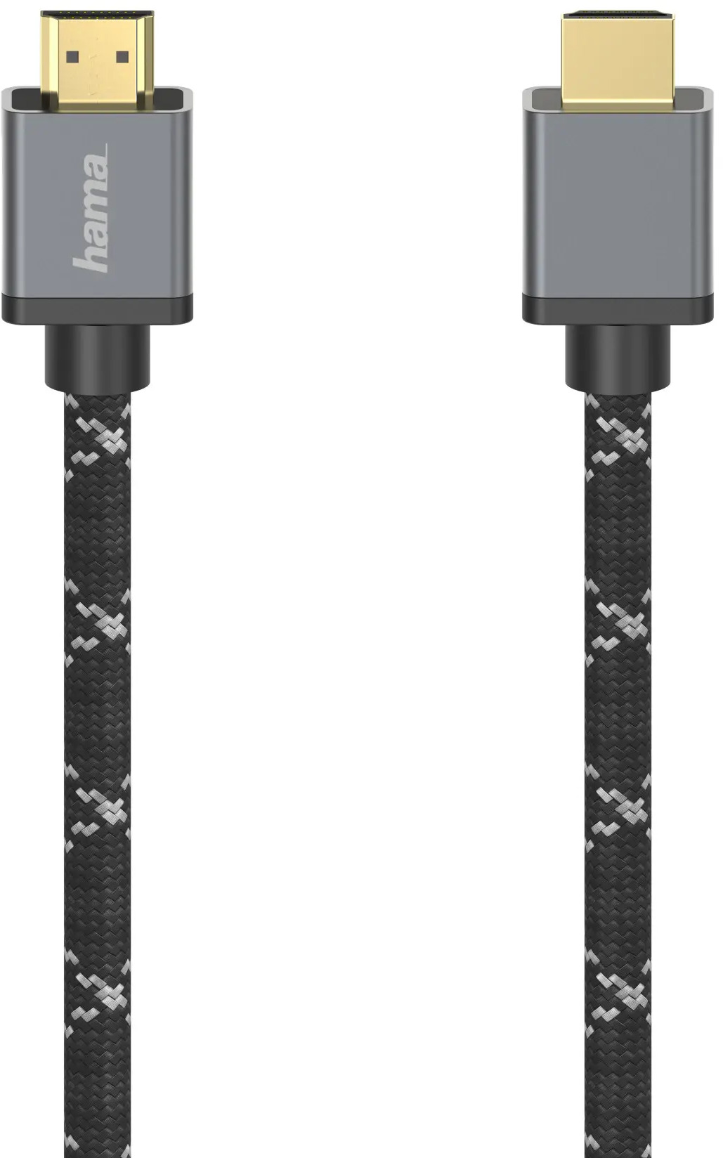 Cablu HAMA HDMI-HDMI, UltraHD, 8K, Ethernet, 48 Gbit/s, 1m, metal, conectori aurii, 5 stele