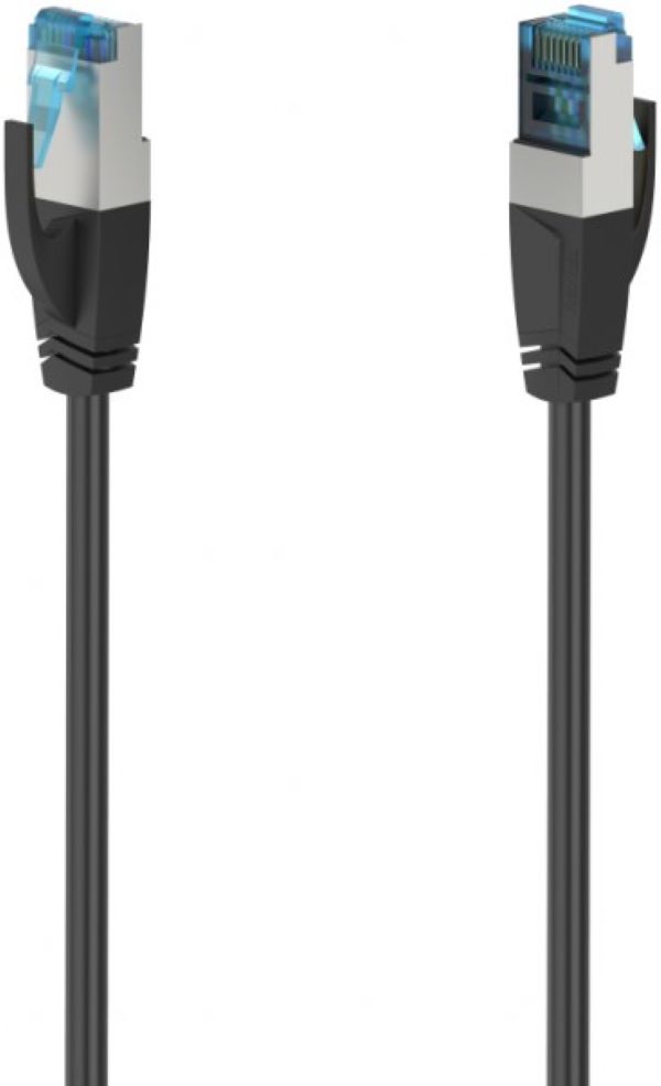 Cablu de rețea hama CAT 6a, S/FTP, 3m,protejat, 10Gbit/s, negru ,blister