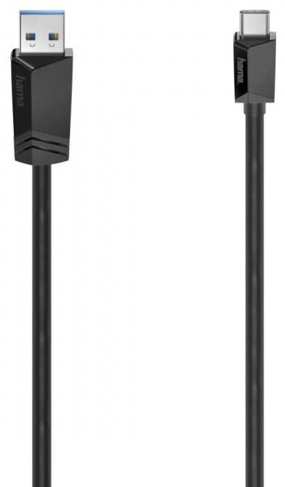 Cablu Hama - 135735, USB-A/ USB-C, 0.75m, negru