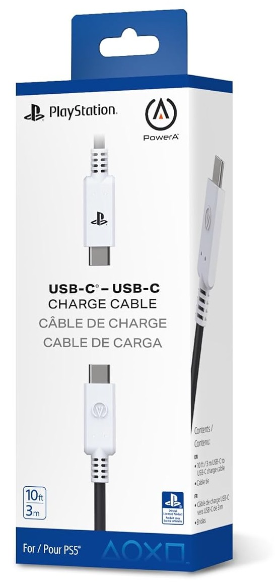 Cablu PowerA - USB-C to USB-C Charge Cable, negru(PS5)