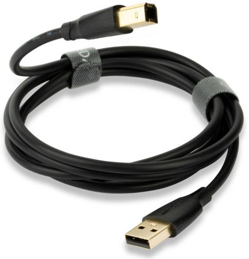 Cablu QED - Connect QE8214, USB-A/USB-B, 0.75m,negru