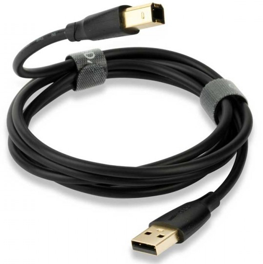 Cablu QED - Connect QE8217, USB-A/USB-B, 1.5m, negru
