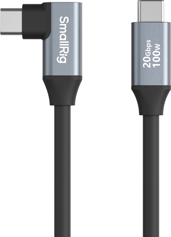 Cablu SmallRig - USB-C Straight/USB-C Angled, 60 cm