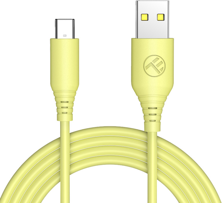 Cablu Tellur - TLL155400, USB-A/USB-C, 1 m, galben