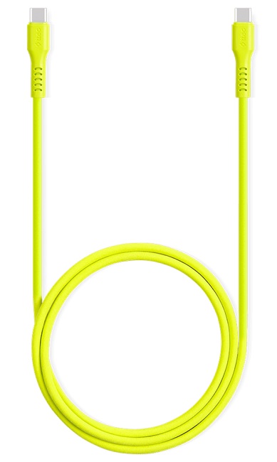 Cablu ttec - Data, USB-C/USB-C, 1,2 m, Neon Yellow