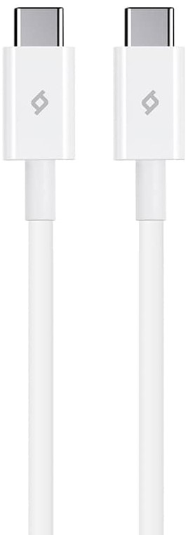 Cablu ttec - Charge/Data, USB-C/USB-C, 1.2 m, alb
