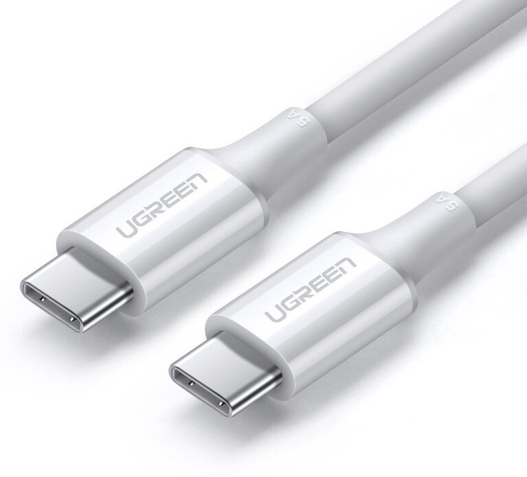 Cablu Ugreen - US300, USB-C/USB-C, 2 m, alb