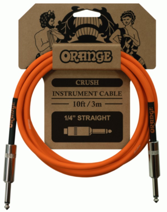 Cablu pentru instrument muzical Orange - CA034 Crush, 6.3 mm/6.3 mm, 3 m, portocaliu