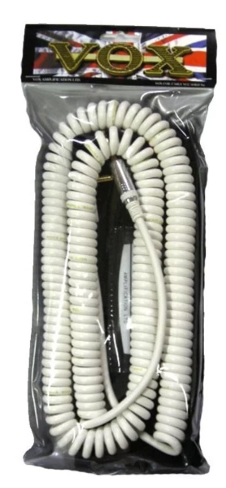 Cablu pentru instrument muzical VOX - VCC90 WH, 6.3 mm/6.3 mm, 9 m, alb