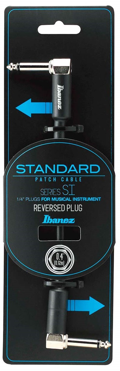 Cablu pentru chitară Ibanez - SI04PR, 6.3 mm, 0.12 m, negru