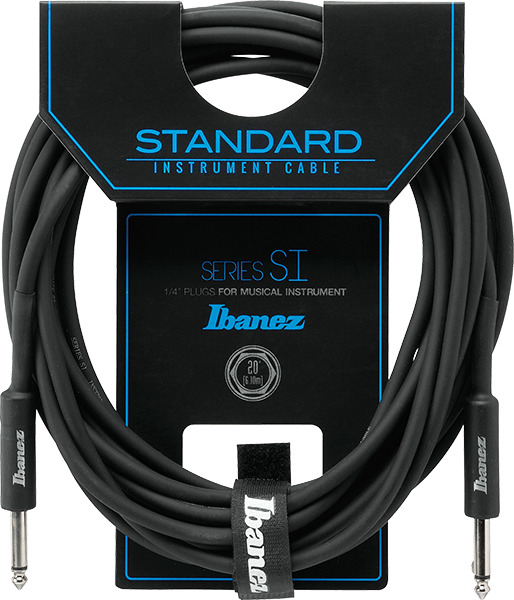 Cablu pentru chitară Ibanez - SI20, 6.3 mm, 6.1 m, negru
