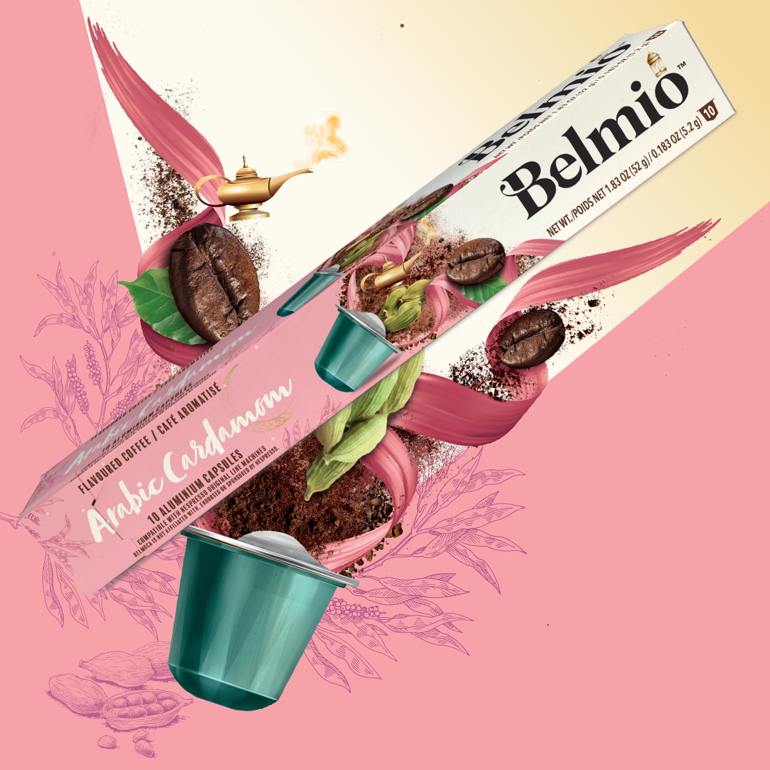 Capsule de cafea Belmio - Cardamom Nespresso, 10 buc