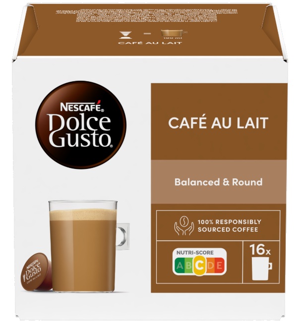 Capsule de cafea NESCAFE Dolce Gusto - Cafe Au Lait, 16 băuturi