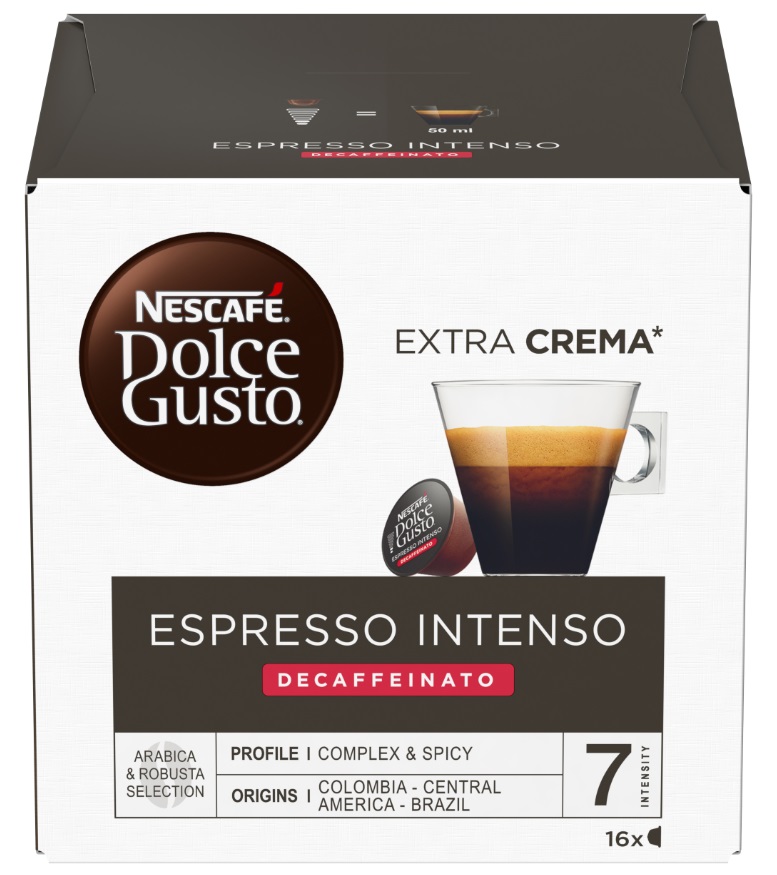 Capsule de cafea NESCAFE Dolce Gusto - Espresso Intenso Decaf, 16 băuturi