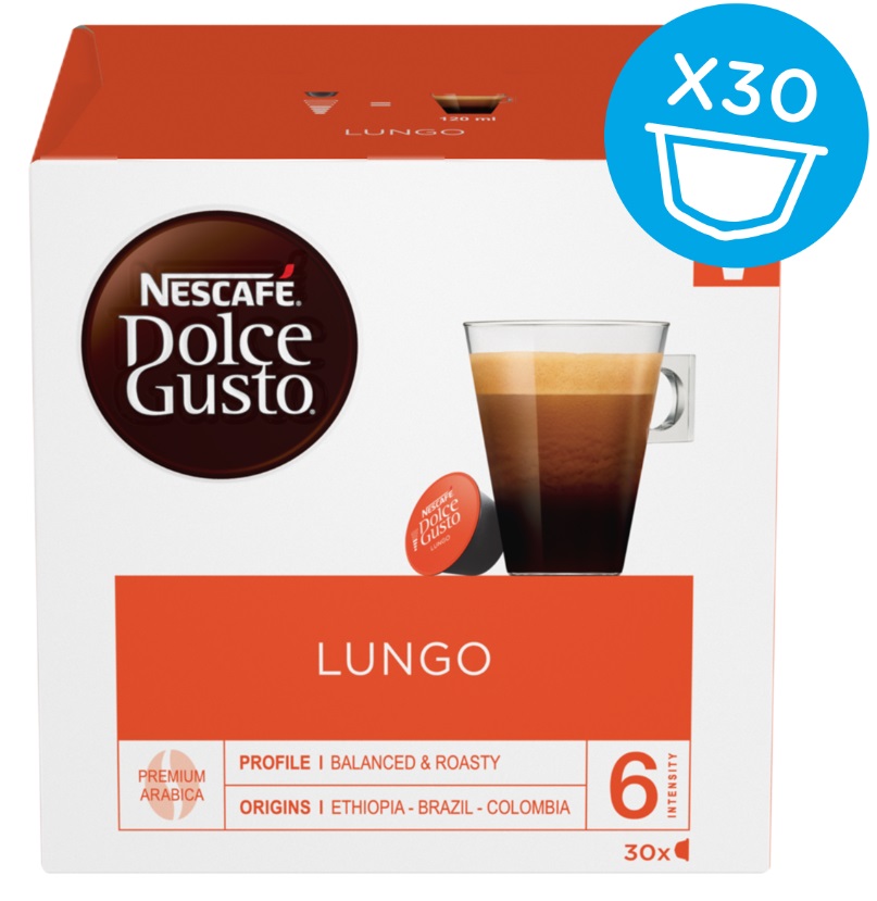 Capsule de cafea NESCAFE Dolce Gusto - Lungo Magnum, 30 băuturi