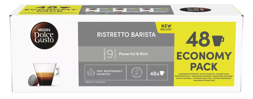 Capsule de cafea NESCAFE Dolce Gusto - Ristretto Barista Economy pack, 48 băuturi