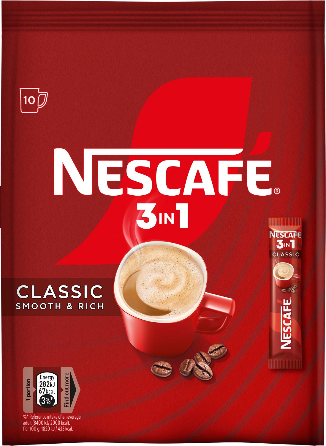 Mix de cafea NESCAFE - 3in1 Classic, 10 х 15.5g