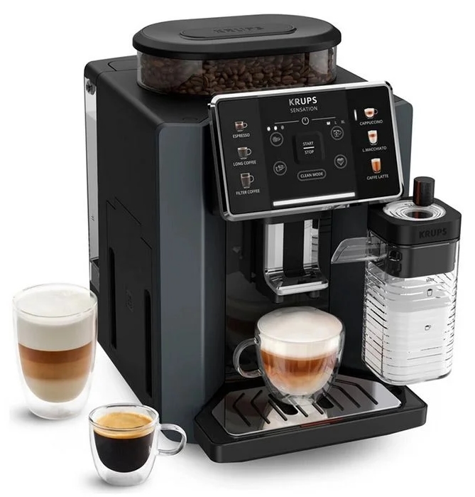Espressor Krups - Sensation Milk, EA912B10, 15 bar, 1,7 l, negru