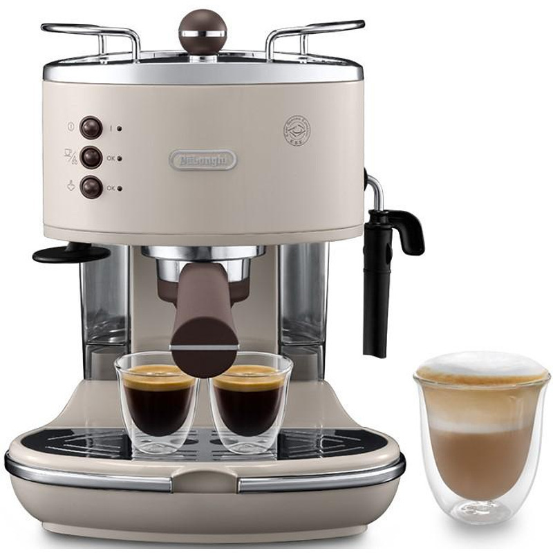 Aparat de cafea DeLonghi - Icona Vintage ECOV311.BG, 15bar, bej