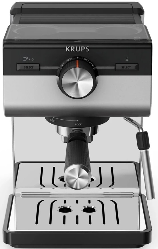 Aparat de cafea Krups - XP384E10 Esp Pump Authentic+, 15 bar, 2 l, negru