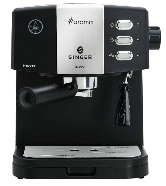 Aparat de cafea Singer - ES-851B, 20 bar, 1.5l, negru
