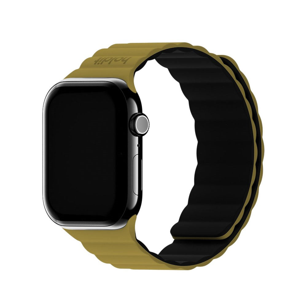 Curea Holdit - pentru Apple watch 42/44/45/49 mm, Warm Olive