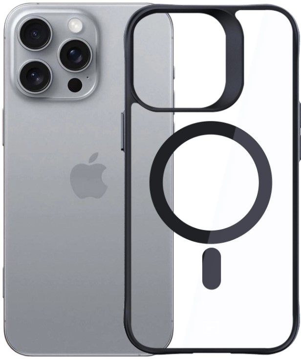 Husă 3mk - Satin Armor MagCase, iPhone 16 Pro Max, negru