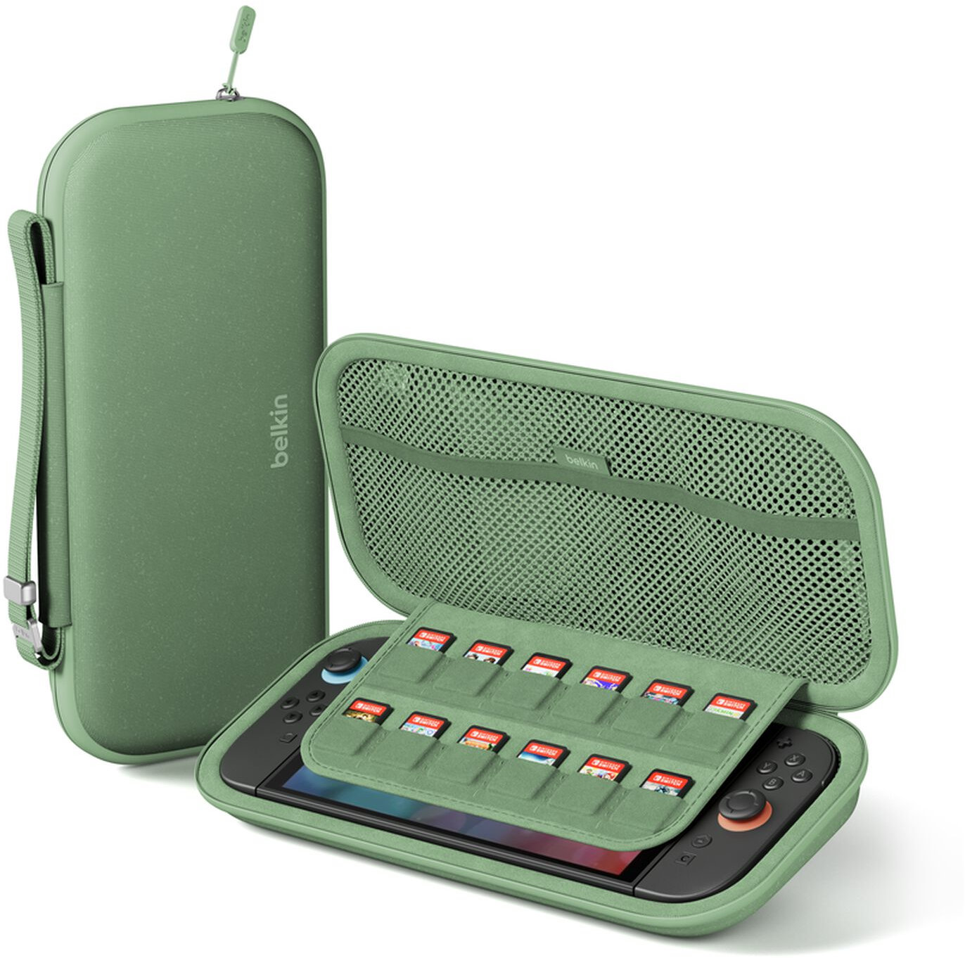 Husă Belkin - Gaming Travel Case, verde (Nintendo Switch 2)