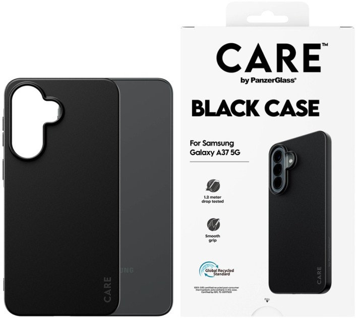 Husă CARE – Black, Galaxy A37 5G, negru