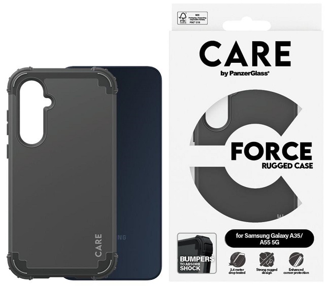 Husa CARE - Fashion, Galaxy A35/A55, negru