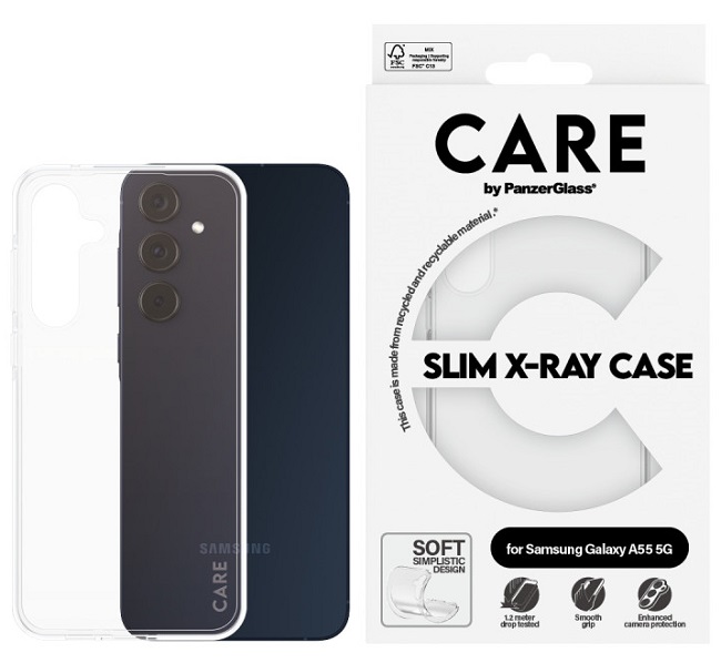 Husa CARE - Fashion X-Ray, Galaxy A55, transparent