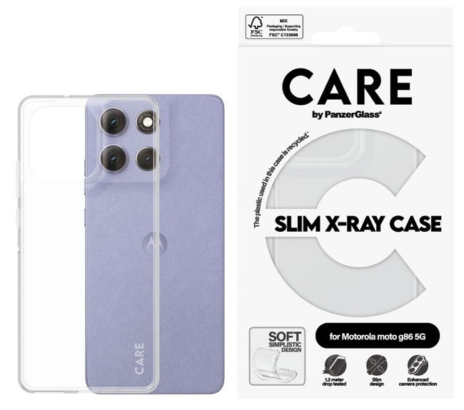 Husă CARE - Fashion X-Ray, Moto G86/G86 Power, transparent