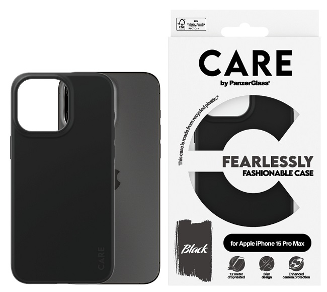 Husa CARE - Fashionable, iPhone 15 Pro Max, negru