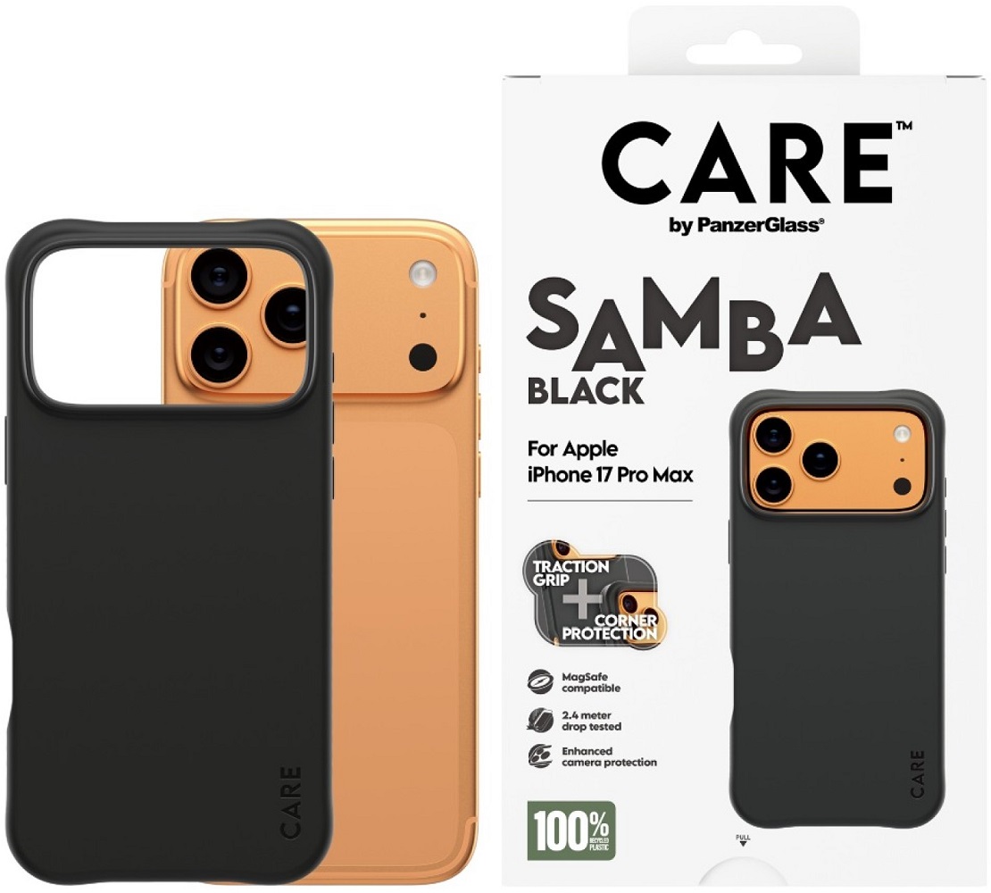 Husă CARE - Fashionable Samba, iPhone 17 Pro Max, MagSafe, Black