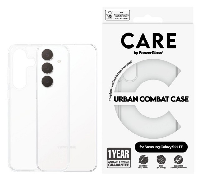 Husa CARE - Urban Combat, Galaxy S25 FE, transparent